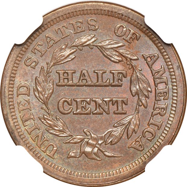 1853 C-1 NGC MS-65 BN