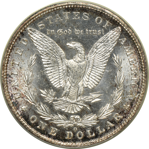 1898-O, 1899-O, and 1901-O, all PCGS MS-65 (green label) CAC