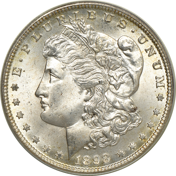 1898-O, 1899-O, and 1901-O, all PCGS MS-65 (green label) CAC