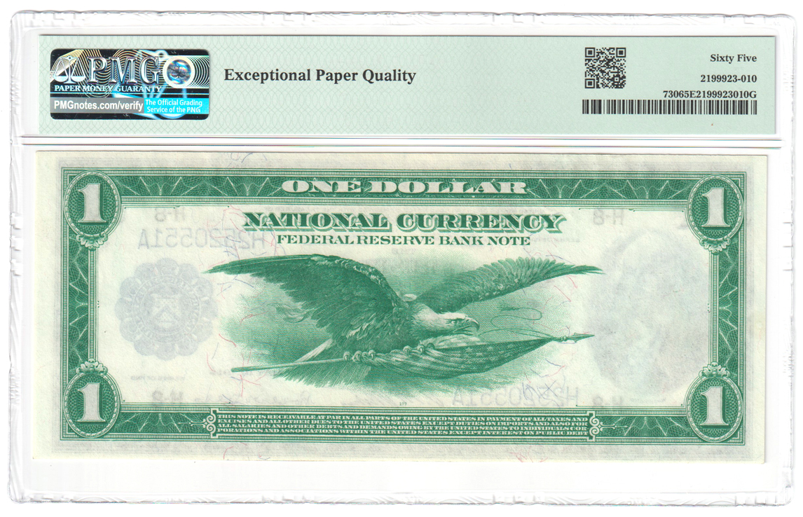 1918 $1 St. Louis Fr# 730 - PMG GemCU-65 EPQ