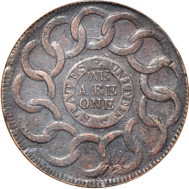 1787 States United 4 Cinq Fugio cent NGC AU details/cleaned