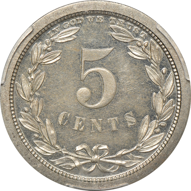 1868 J-623 5C PCGS PR-64