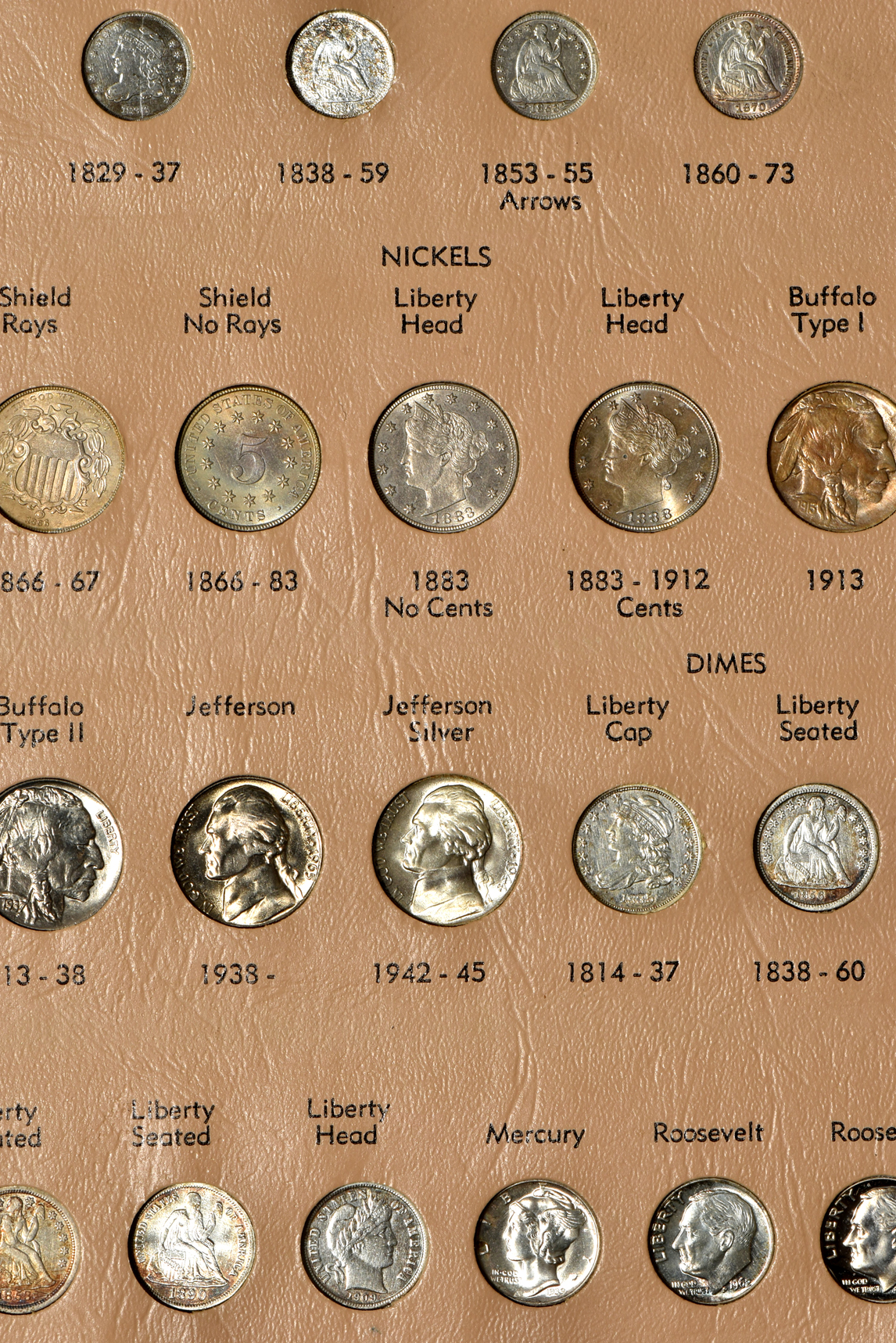 United States type set in a complete Dansco 7070 album