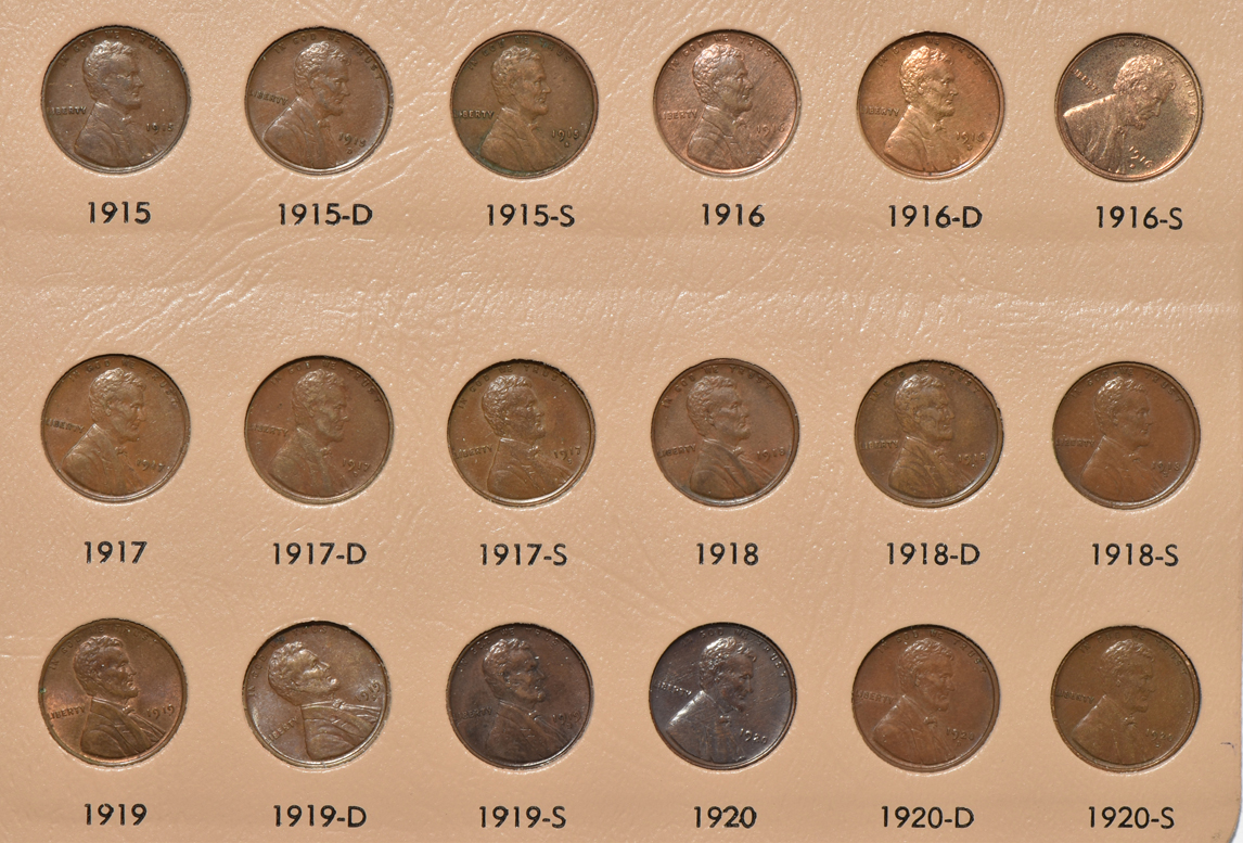 Nearly complete collection of Lincoln cents through 2013 in a Dansco 7100 album