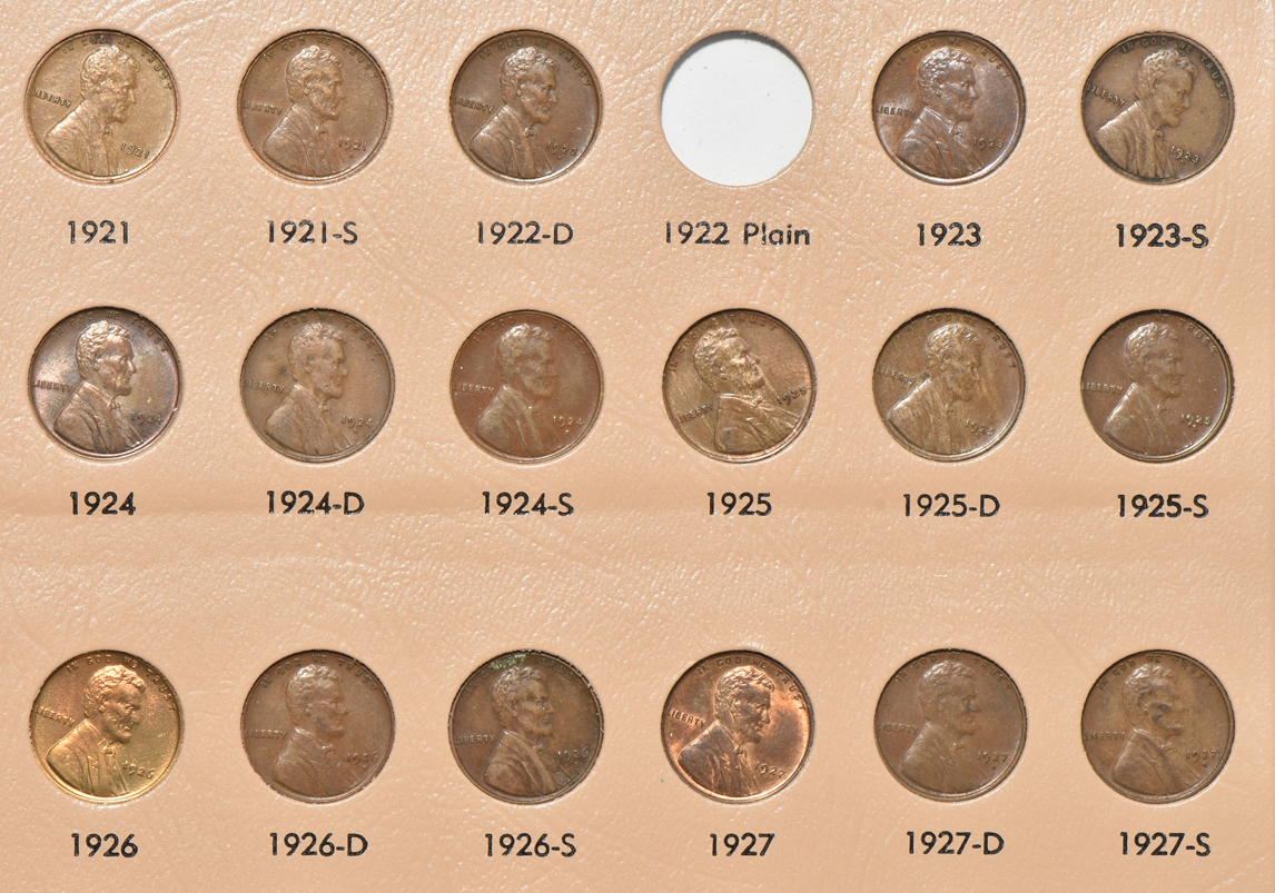 Nearly complete collection of Lincoln cents through 2013 in a Dansco 7100 album