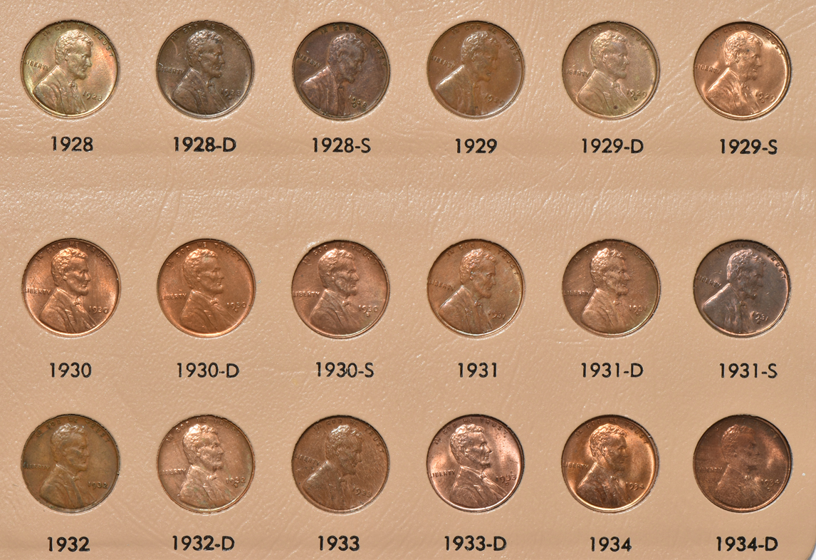 Nearly complete collection of Lincoln cents through 2013 in a Dansco 7100 album