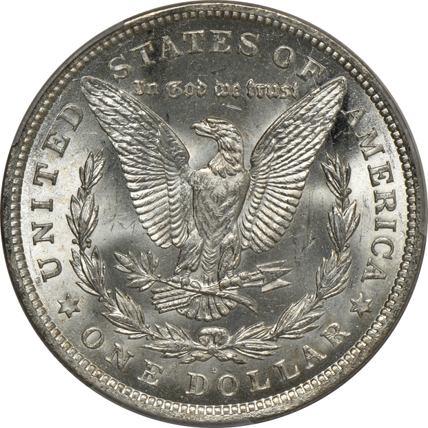 Two 1921-D Morgan PCGS MS-64