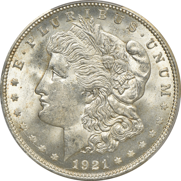 Two 1921-D Morgan PCGS MS-64 CAC