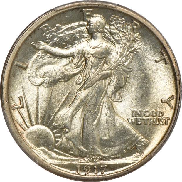 1917 MS-63, and a 1934 MS-65, both PCGS