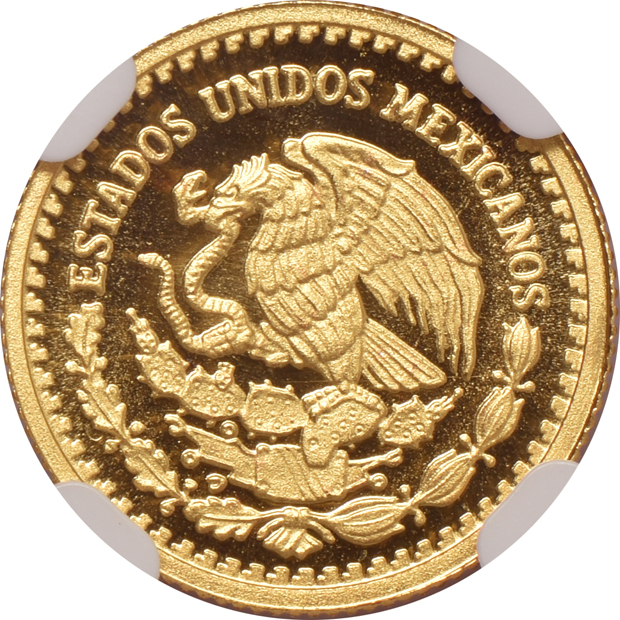 Mexico - 2006 through 2010 gold Proof 1/20 onza - all NGC
