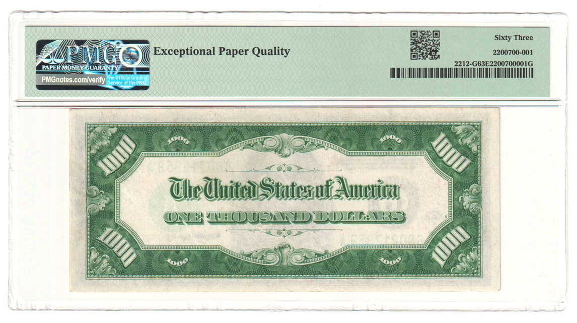 1934-A $1,000 Chicago Fr# 2212-G - PMG ChCU-63 EPQ