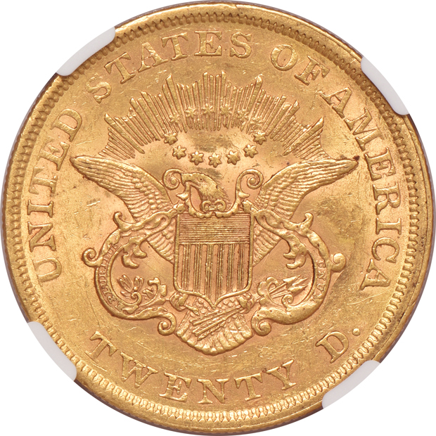 1852 NGC AU-58 CAC