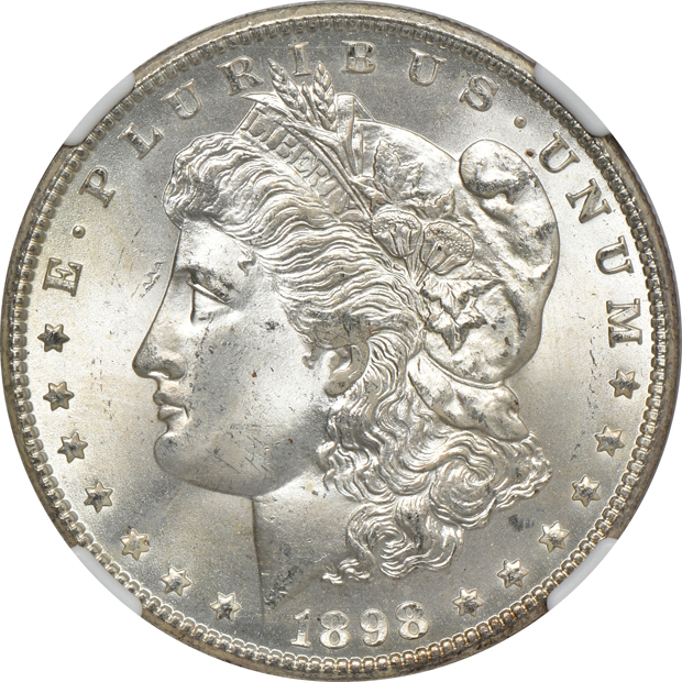 Four 1898-O NGC MS-65 CAC