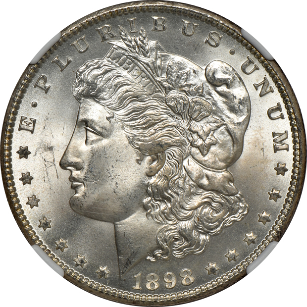 Four 1898-O NGC MS-65 CAC