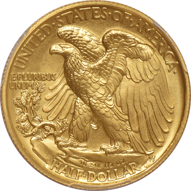 2016-W 100th Anniversary gold Mercury dimes, Standing Liberty quarter, and Walking Liberty half-dollar, all PCGS SP-70 FirstStrike