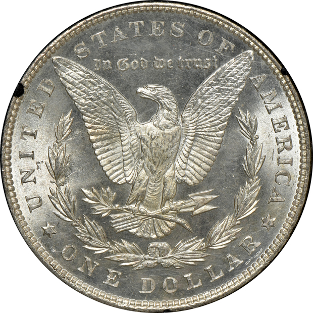 1885 MS-63, 1886 MS-63, and 1887 MS-64, all GSA NGC