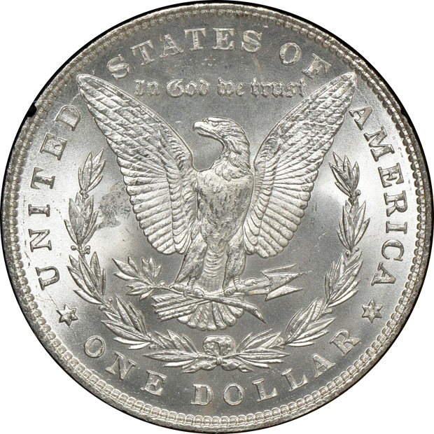 1885 MS-63, 1886 MS-63, and 1887 MS-64, all GSA NGC