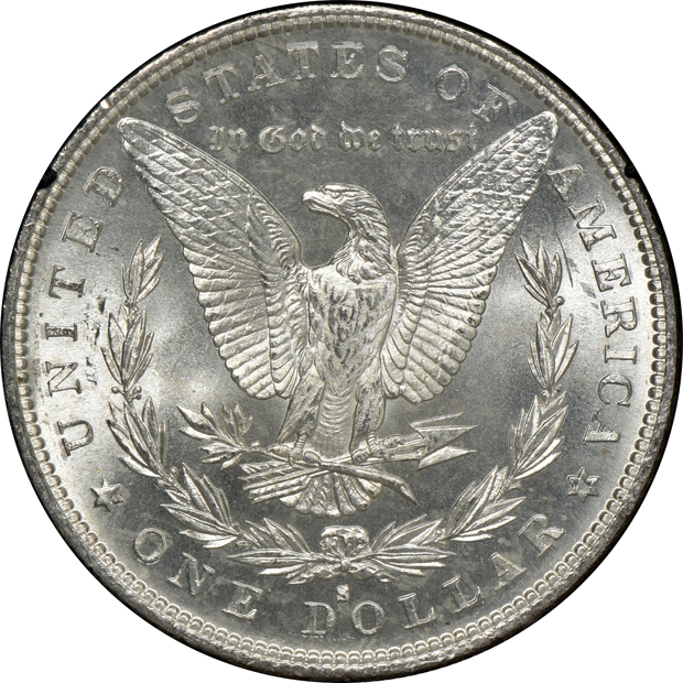 1881-S MS-63, 1882-S MS-64, and an 1883-O MS-61, all GSA NGC