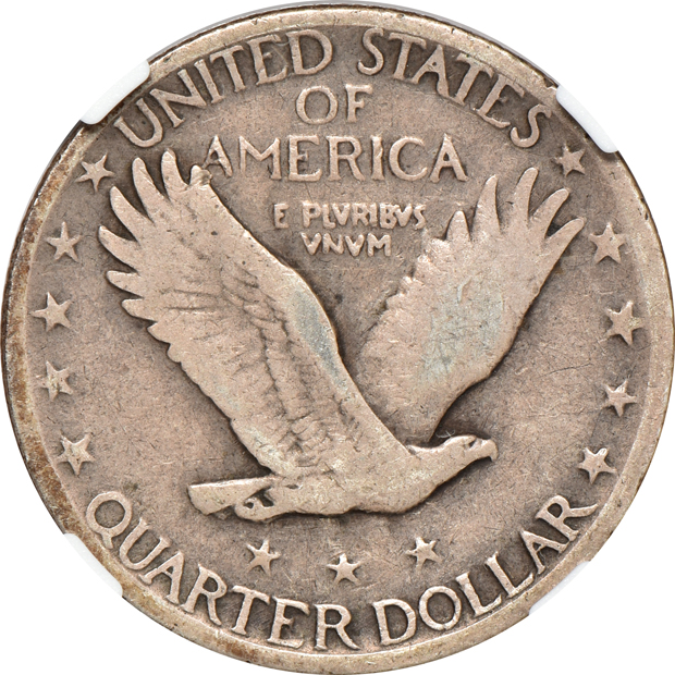 1896-S Barber quarter Good-4, and a 1921 Standing Liberty quarter VG-8, both NGC