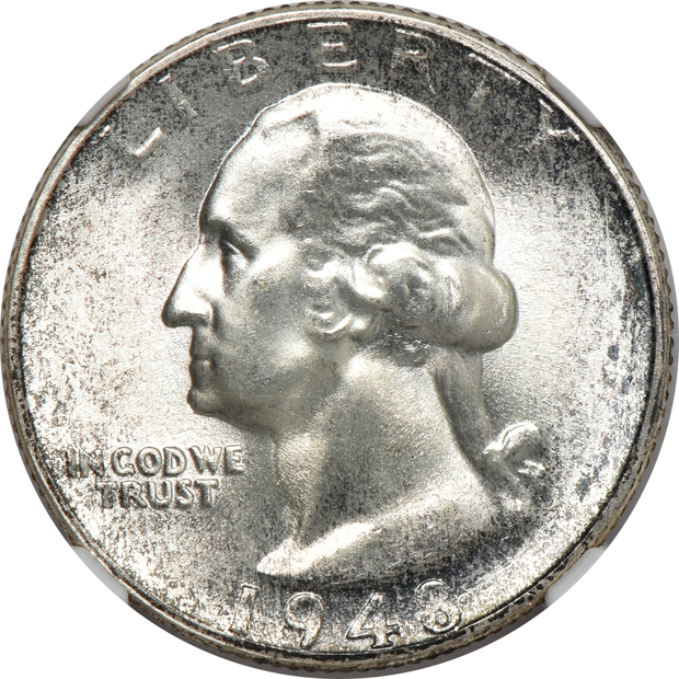 1942-D, 1948-S, and 1956-D, all NGC MS-67