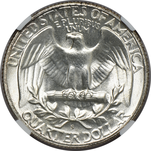 1942-D, 1948-S, and 1956-D, all NGC MS-67