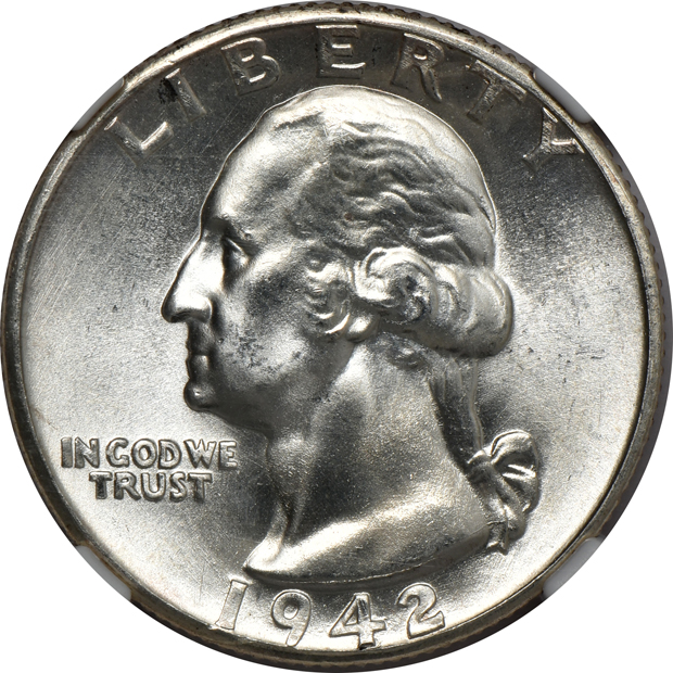 1942-D, 1948-S, and 1956-D, all NGC MS-67
