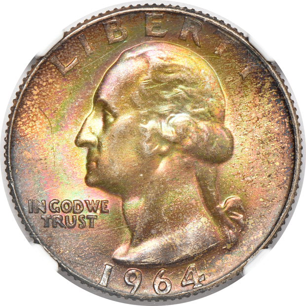 1945 and 1964-D, both NGC MS-67