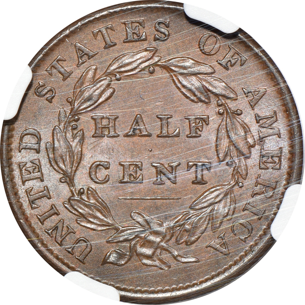 1833 C-1 MS-64 BN, and an 1851 C-1 MS-61 BN, both NGC