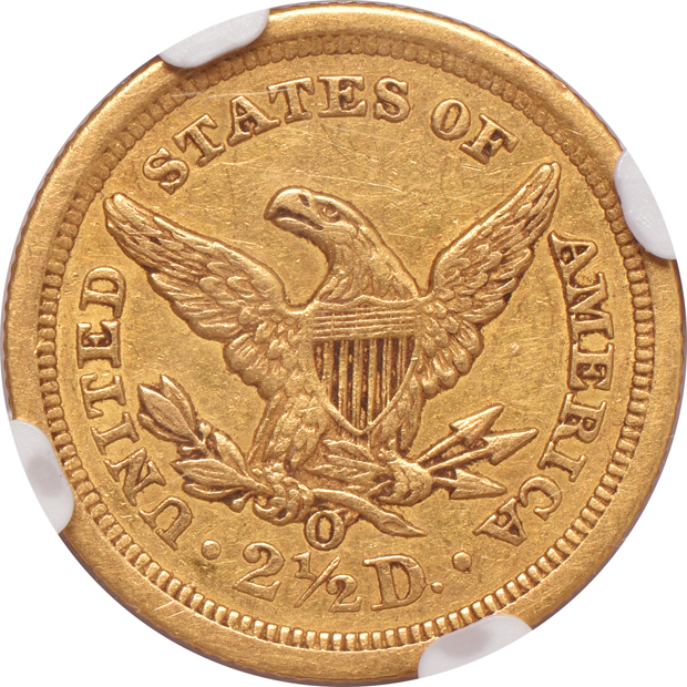 1843-O Small Date NGC AU-55