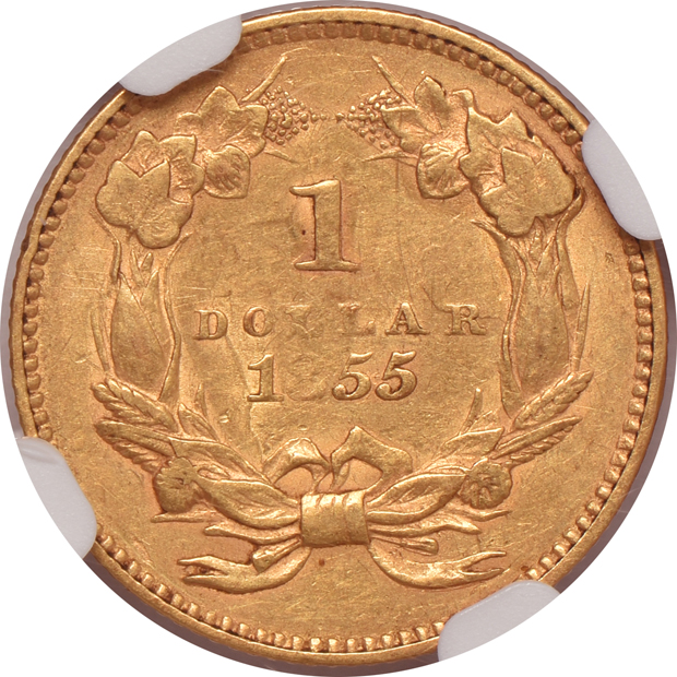 1855 NGC AU details/scratched