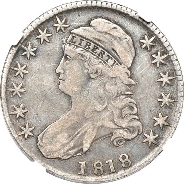 Four half-dollars certified by NGC