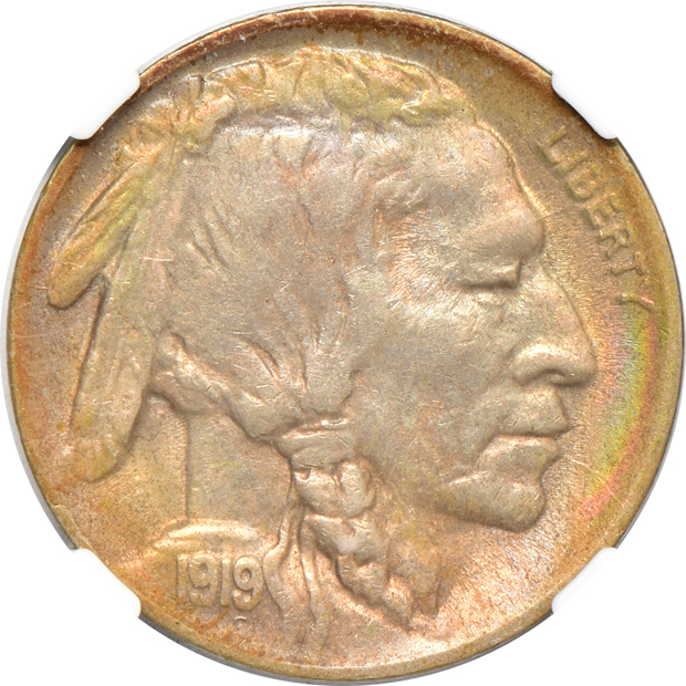 Eleven Buffalo nickels certified by NGC
