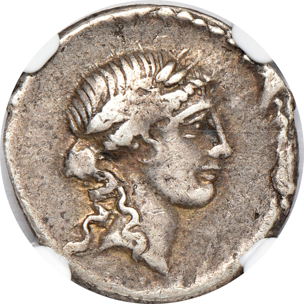 Roman Empire - Eight silver coins certified by NGC