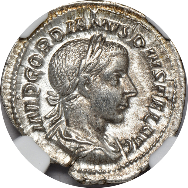 Roman Empire - Eight silver coins certified by NGC