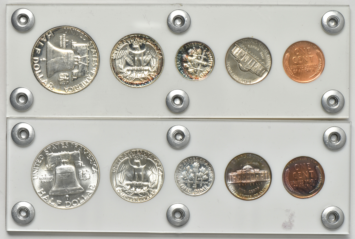 1950 and 1952 Proof Sets in Capital Plastics holders
