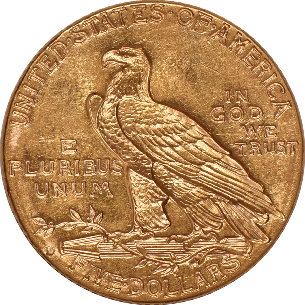 Ten Indian half-eagles