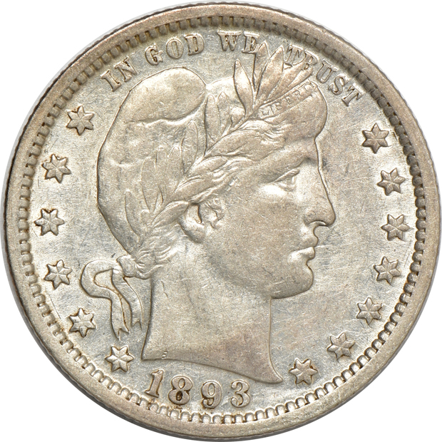 Six Barber quarters
