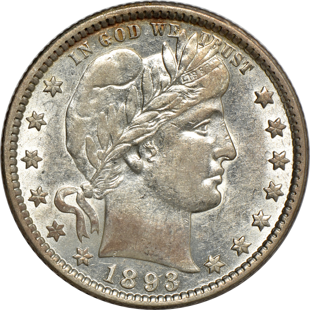 Six Barber quarters