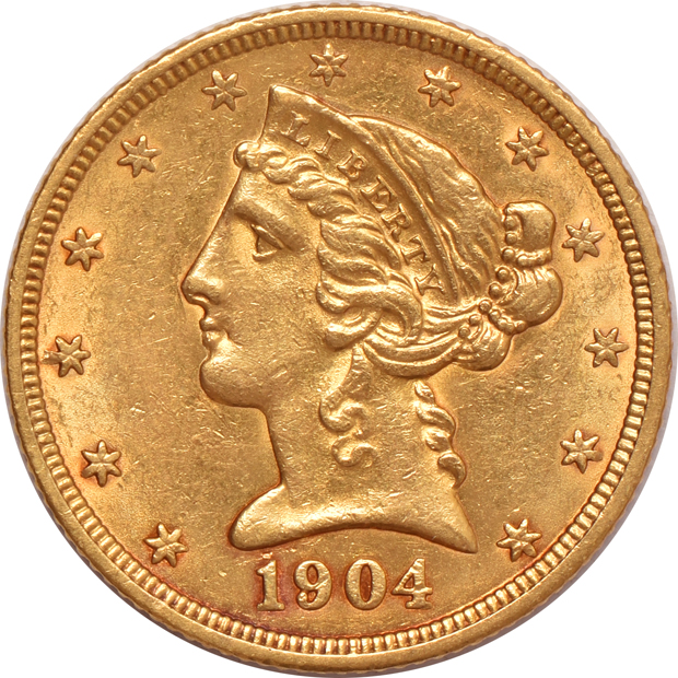Twelve Liberty Head half-eagles