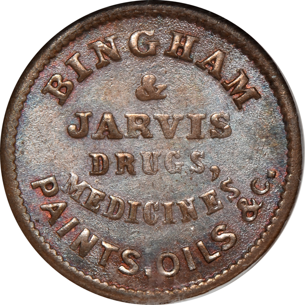 Four Civil War tokens certified by NGC