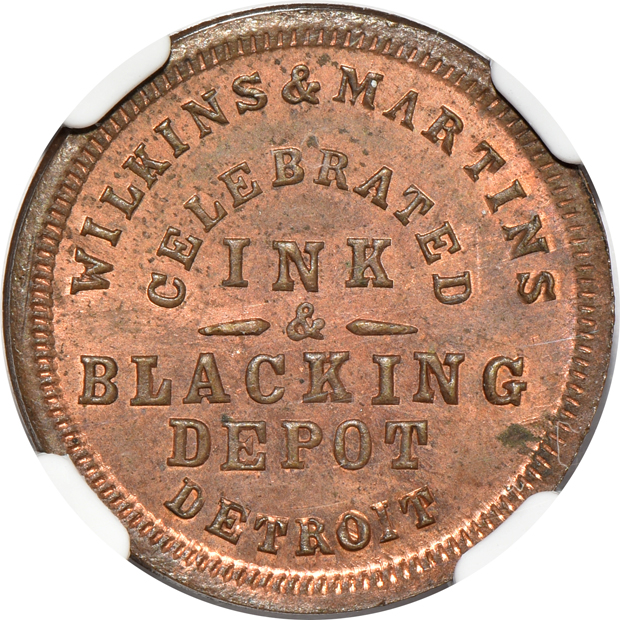 Five certified Civil War tokens