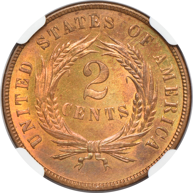 1869 NGC MS-65 RB