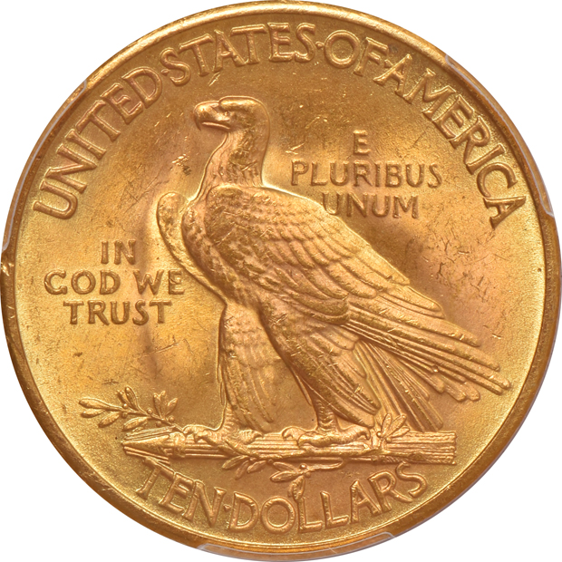 Four Indian eagles, all PCGS MS-64+