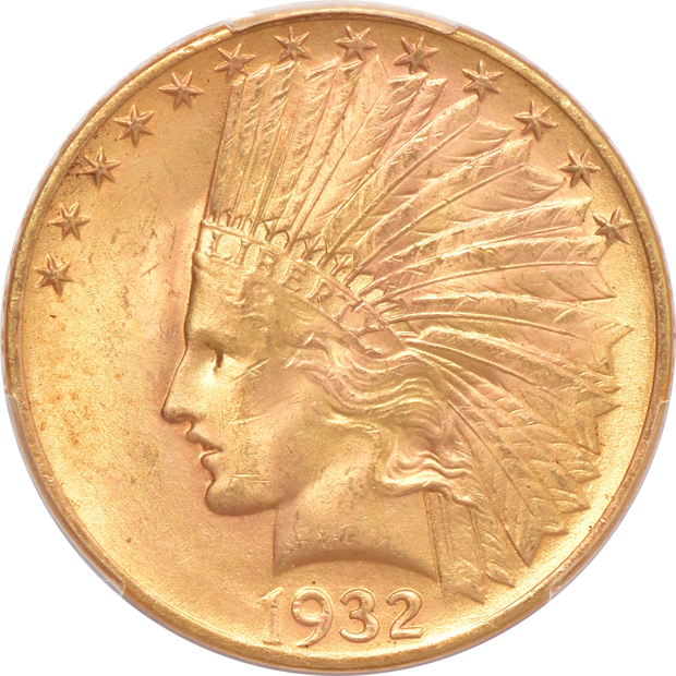 Four Indian eagles, all PCGS MS-64+