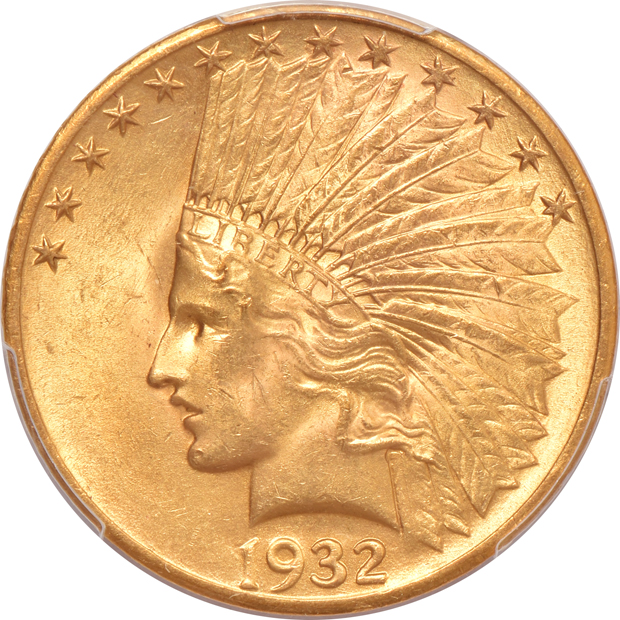 Four Indian eagles, all PCGS MS-64+