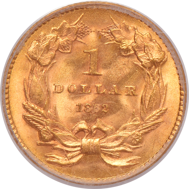 1862 PCGS MS-65 CAC