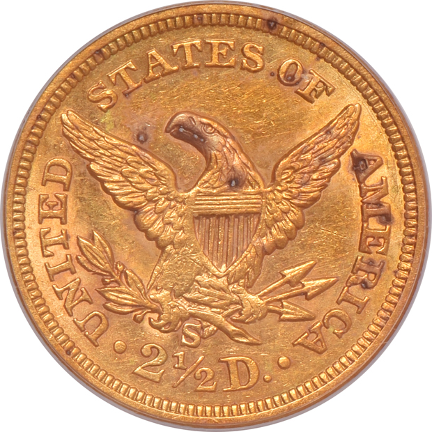 1866-S PCGS AU-58 (green label)
