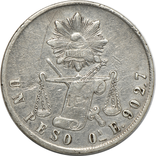 Mexico - Sixteen silver pesos