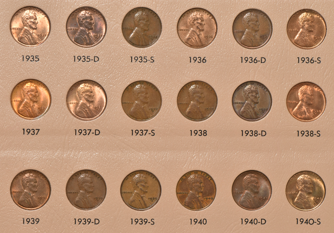 Complete collection of Lincoln cents through 2021-D in a Dansco 7100 album