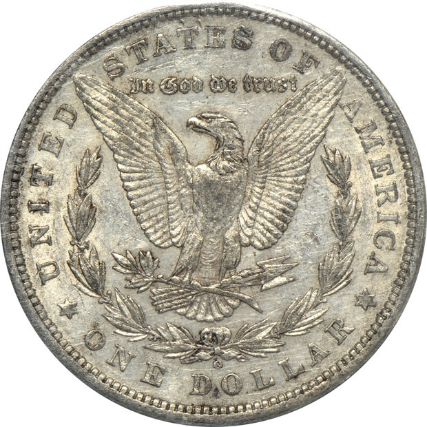 Four GSA softpack Morgan silver dollars, all NGC
